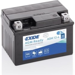 Motorradbatterie Exide AGM12-4 12V 3Ah 50A AGM - 1